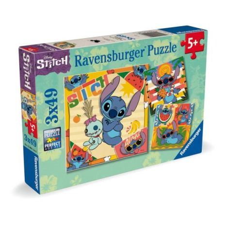 Ravensburger - Puzzle Disney Stitch 3x49 piese - imagine 7